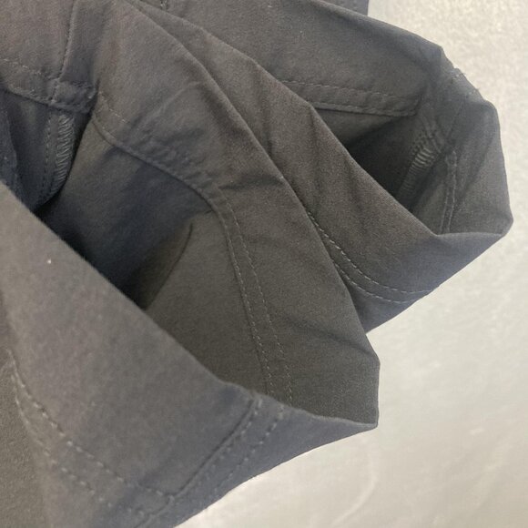 NWT Women's Nylon Travel Pants 16P Black Stretch Zip Pocket Elastic Performance - Picture 10 of 16